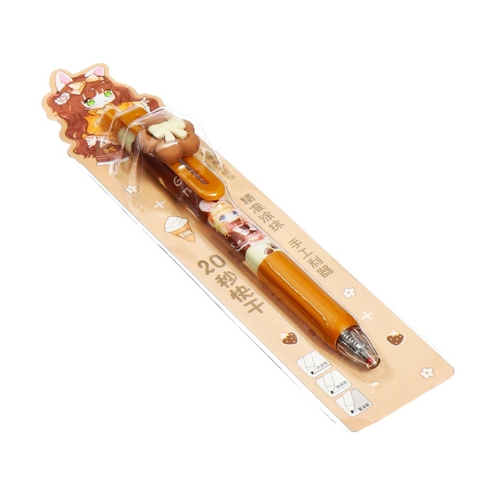 Клей пва 0.9 мл, в форме автоматической ручки, 1мм, для точечного нанесения клея, Клей пва 0.9 мл, в форме автоматической ручки, 1мм, для точечного нанесения клея, "Аниме" МИКС