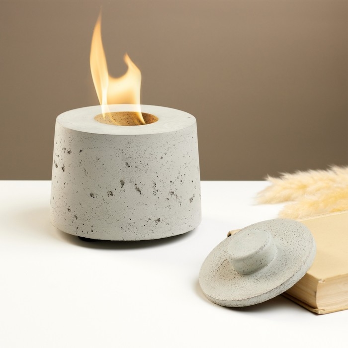 Биокамин настольный Биокамин настольный "Цилиндр" 14 х 11 см, топливо и спички в комплекте