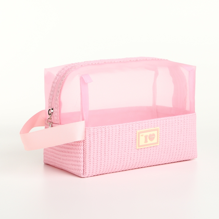Косметичка на молнии, цвет розовый Косметичка на молнии, цвет розовый