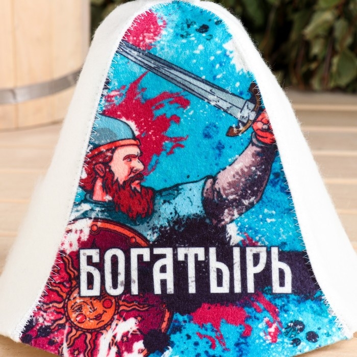 Шапка для бани  Шапка для бани "Богатырь"
