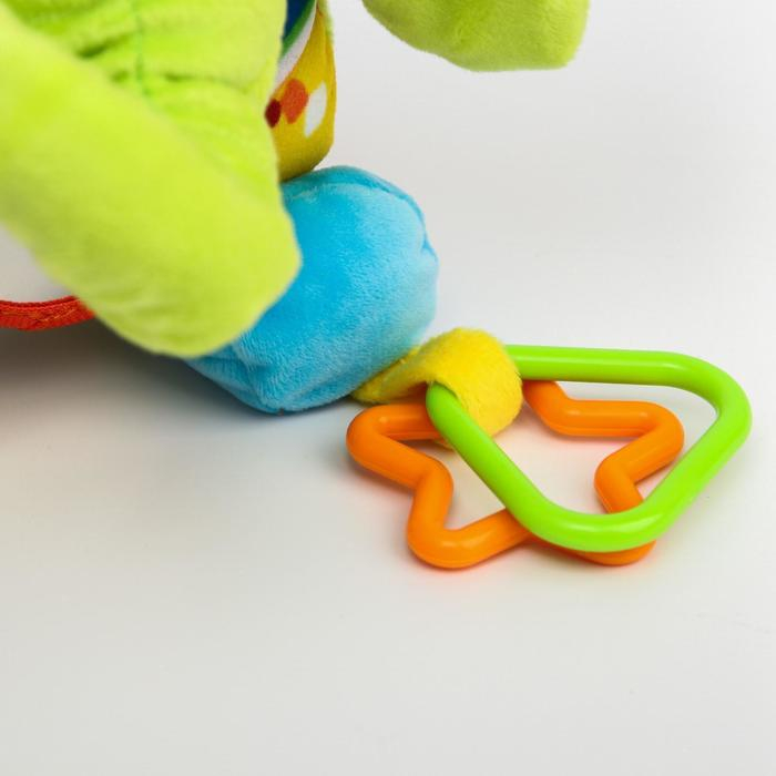 Подвеска мягкая «Слоник», шуршалка, прорезыватель, на кроватку, коляску, Крошка Я Подвеска мягкая «Слоник», шуршалка, прорезыватель, на кроватку, коляску, Крошка Я