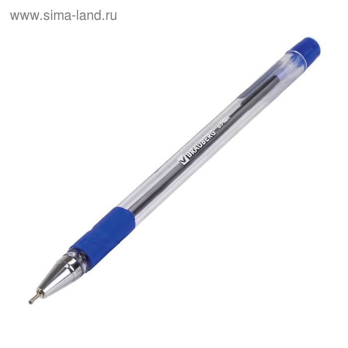 Ручка шариковая 0.7 мм, BRAUBERG Max-oil, с резиновым упором, чернила синие, масляная основа Ручка шариковая 0.7 мм, BRAUBERG Max-oil, с резиновым упором, чернила синие, масляная основа