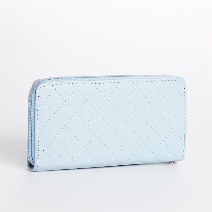 Кошелёк женский на молнии, цвет голубой Кошелёк женский на молнии, цвет голубой