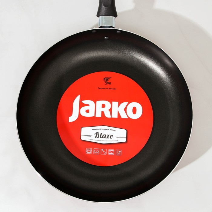 Сковорода Blaze, d=28 см, стеклянная крышка, антипригарное покрытие, цвет красный