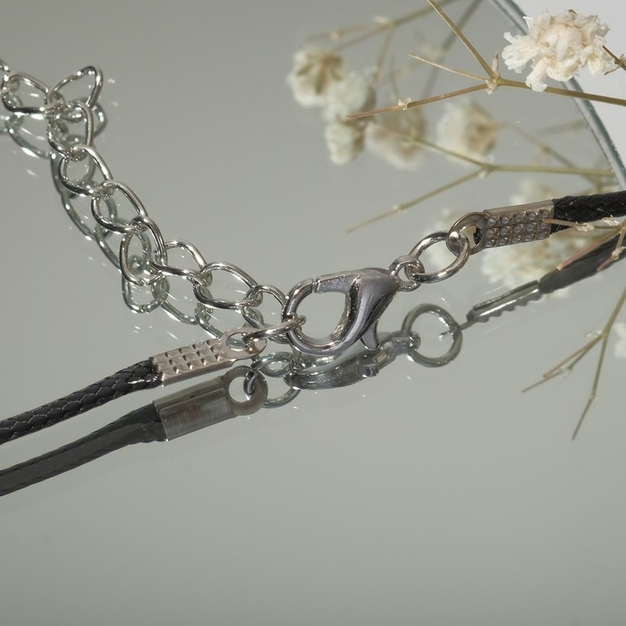 Кулон на шнурке «Сова», цвет чернёное серебро на чёрном шнурке, 42 см Кулон на шнурке «Сова», цвет чернёное серебро на чёрном шнурке, 42 см