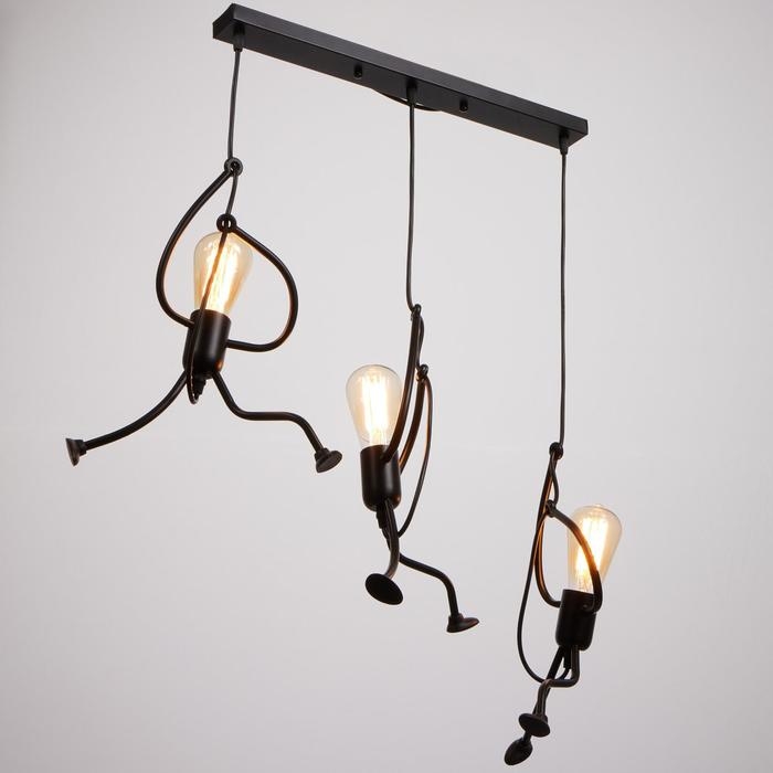 Светильник BayerLux 1949/3 E27 40Вт черный Светильник BayerLux 1949/3 E27 40Вт черный