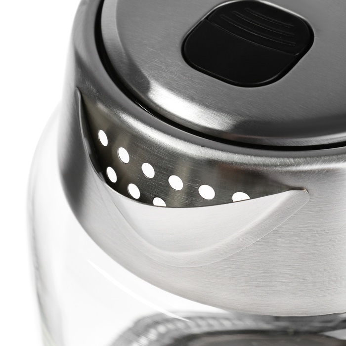 Чайник электрический ENERGY E-207Т, стекло, 1.7 л, 2200 Вт, серо-чёрный Чайник электрический ENERGY E-207Т, стекло, 1.7 л, 2200 Вт, серо-чёрный