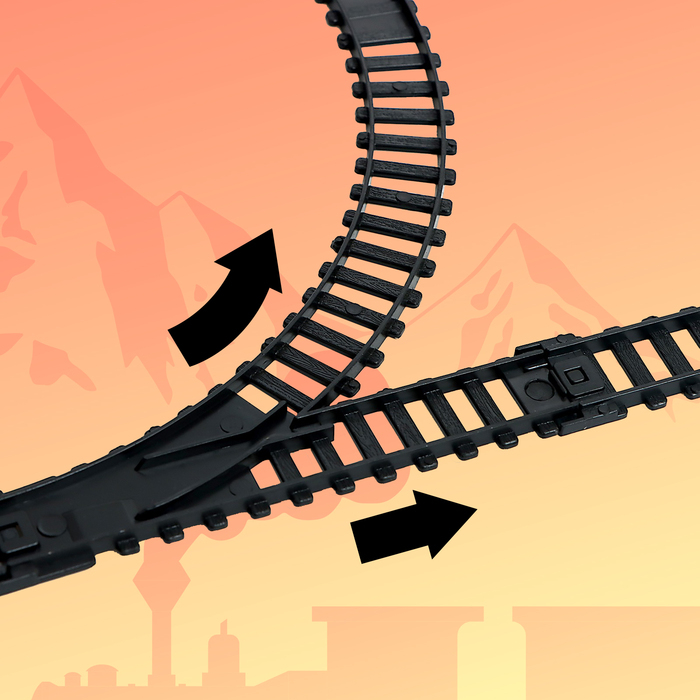 Железная дорога «Скорый поезд», работает от батареек Железная дорога «Скорый поезд», работает от батареек