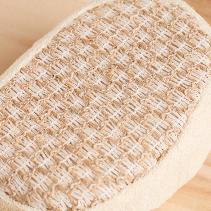 Мочалка банная Мочалка банная "Объемный овал", крапива