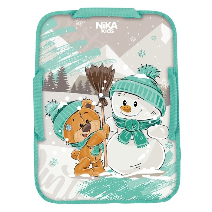 Ледянка мягкая, с медвежонком и снеговиком, 400 х 540 мм Ледянка мягкая, с медвежонком и снеговиком, 400 х 540 мм