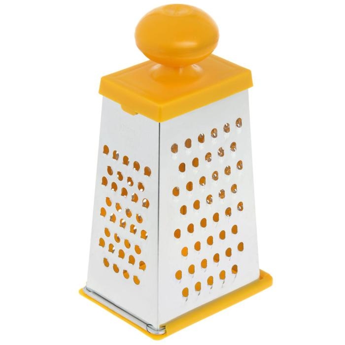 Тёрка «Комфорт» 4 грани, с крышкой-дозатором и круглой пластмассовой ручкой, 11×8,5×23 см, цвет МИКС Тёрка «Комфорт» 4 грани, с крышкой-дозатором и круглой пластмассовой ручкой, 11×8,5×23 см, цвет МИКС