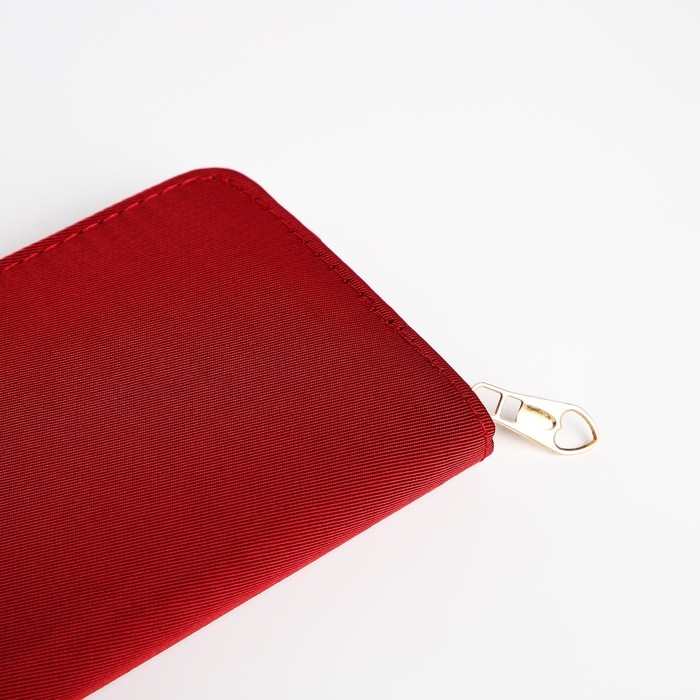 Кошелёк женский на молнии, цвет бордовый Кошелёк женский на молнии, цвет бордовый