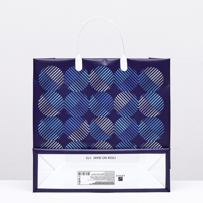 Пакет Пакет "Синие круги", мягкий пластик, 30 x 30 см, 100 мкм