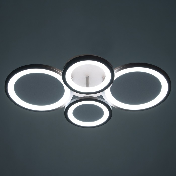 Люстра Люстра "Кольца" LED 80Вт Коричневый 2700-6400к 60х45х14