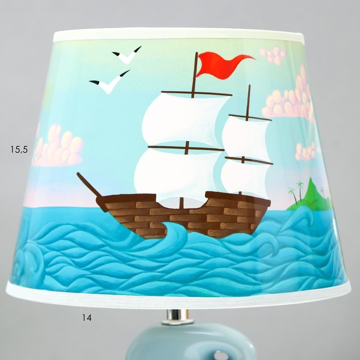 Настольная лампа  Настольная лампа "Корабли" Е14 40Вт 25х25х38 см RISALUX