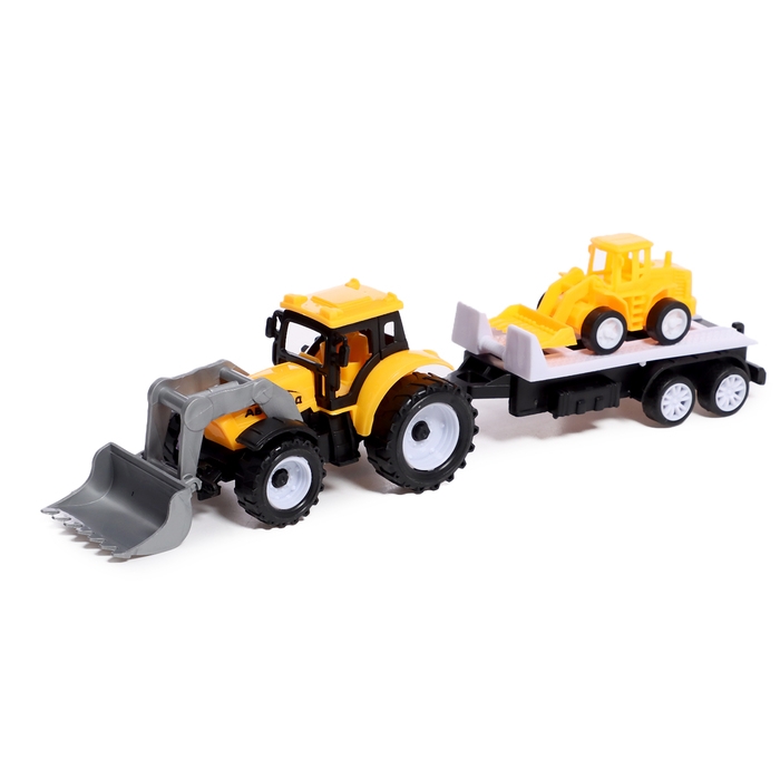 Трактор инерционный «Фермер», с прицепом и трактором Трактор инерционный «Фермер», с прицепом и трактором