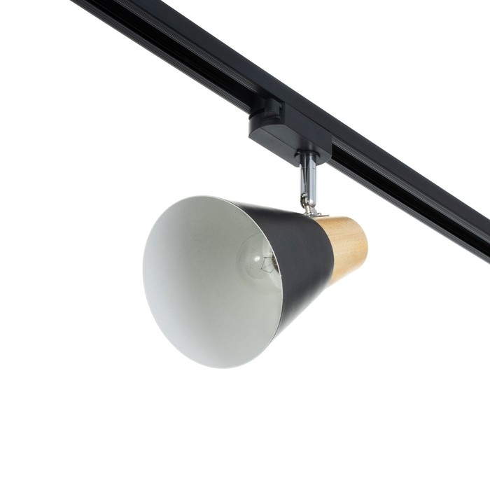 Светильник трековый Светильник трековый "Паулина" Е27 40Вт черный 16х12х18см