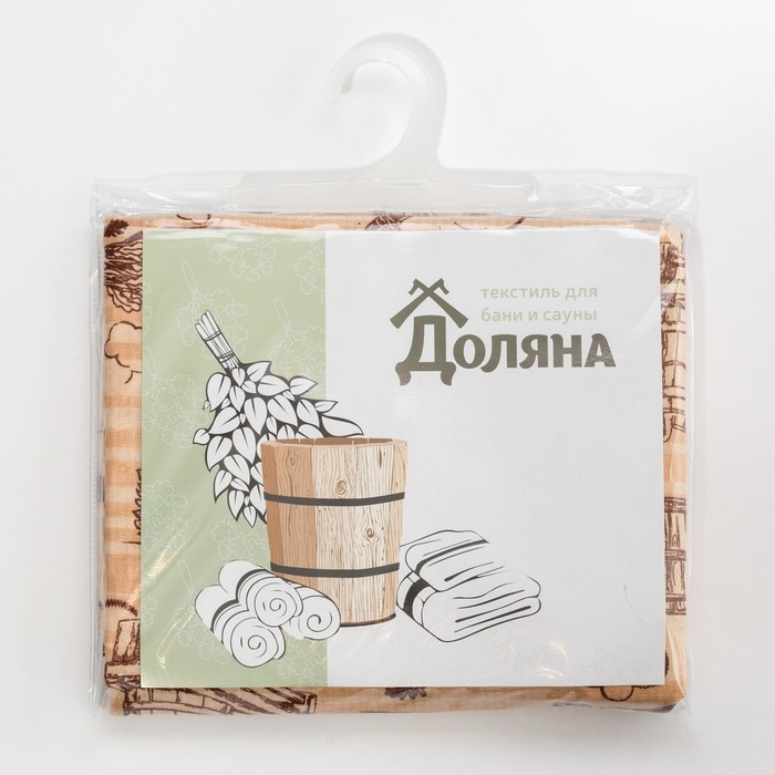 Полотенце для бани  Полотенце для бани "Банька" мужской килт, 75х150 см хлопок,вафельное полотно