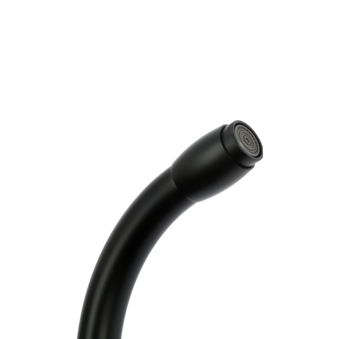 Смеситель для кухни  Смеситель для кухни "АМУР" BY2021-А ВК, однорычажный, высокий излив, черный