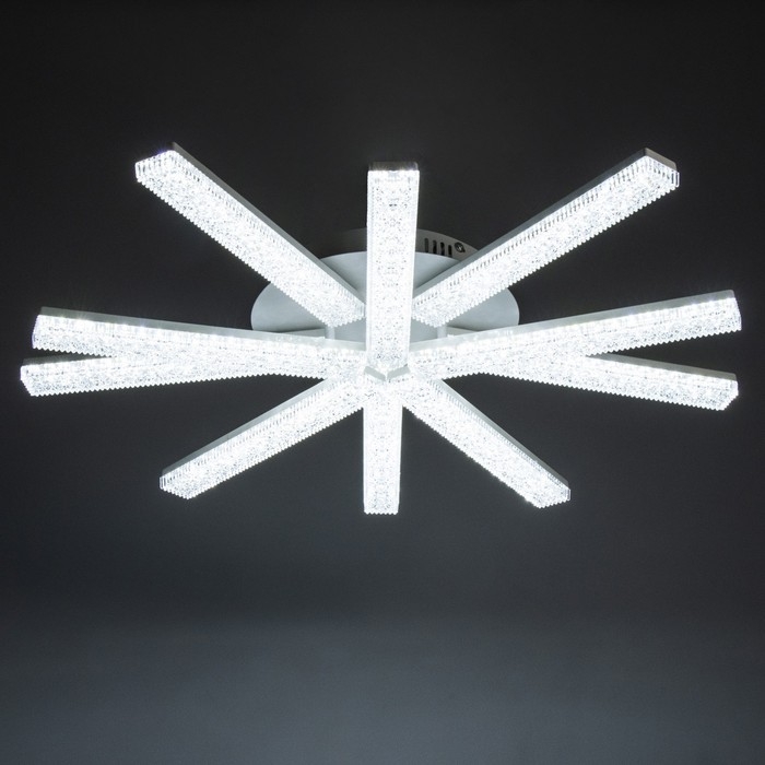 Люстра с ПДУ Люстра с ПДУ "Люччия" LED 200Вт 3000-6000Вт белый 67х67х10,5см BayerLux