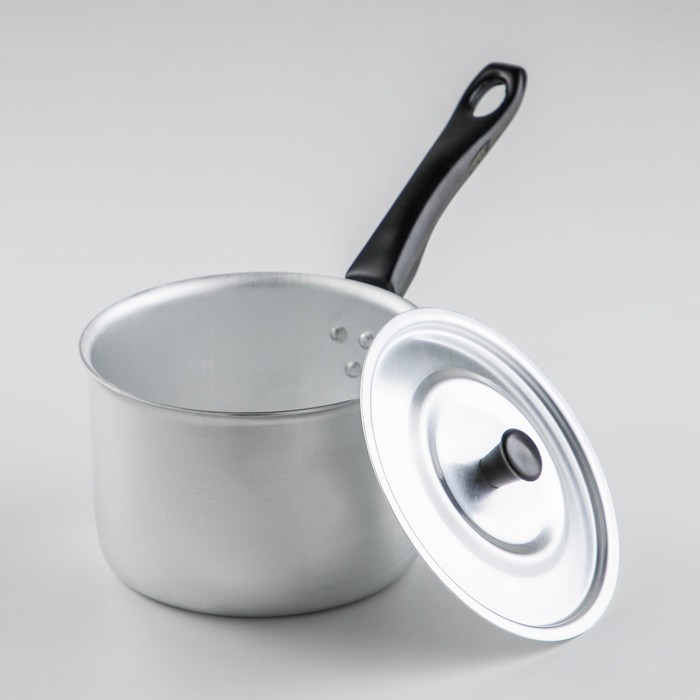 Ковш алюминиевый с крышкой Consul, 1,5 л, d=14 см, пластиковая ручка Ковш алюминиевый с крышкой Consul, 1,5 л, d=14 см, пластиковая ручка