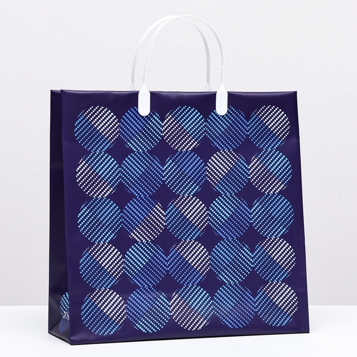 Пакет Пакет "Синие круги", мягкий пластик, 30 x 30 см, 100 мкм