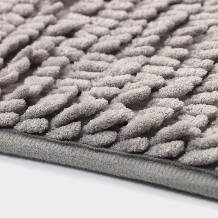Коврик для дома Доляна «Букли длинные», 40×60 см, длина букли 2 см, цвет светло-серый Коврик для дома Доляна «Букли длинные», 40×60 см, длина букли 2 см, цвет светло-серый
