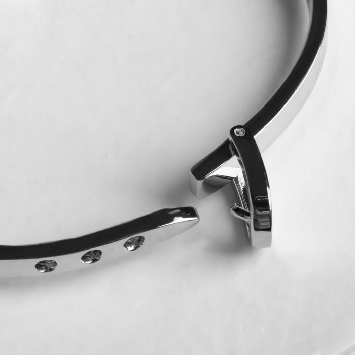 Браслет «Каркас» ремень, цвет серебро, d=6,6 см Браслет «Каркас» ремень, цвет серебро, d=6,6 см