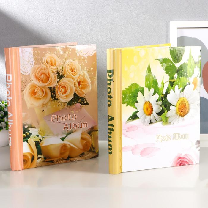 Фотоальбом магнитный 20 листов Фотоальбом магнитный 20 листов "Цветочный всплеск" МИКС 29х24,5х2,5 см