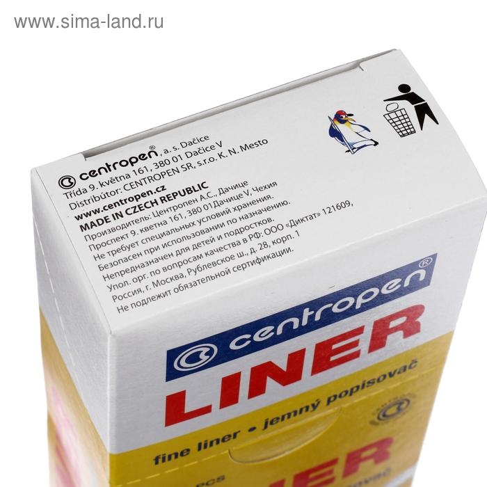 Ручка капиллярная Centropen 2811 0.8 мм, цвет чёрный, длина письма 1500 м, картонная упаковка Ручка капиллярная Centropen 2811 0.8 мм, цвет чёрный, длина письма 1500 м, картонная упаковка