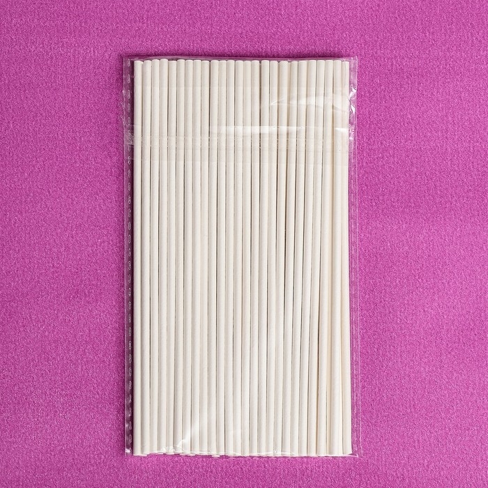Набор палочек для леденцов  Набор палочек для леденцов "Кондимир", ⌀0,3 см, длина 15 см, 50 шт
