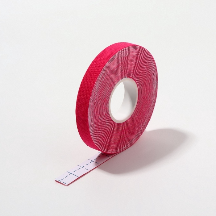 Кинезио - тейп, 1 см × 5 м, цвет розовый Кинезио - тейп, 1 см × 5 м, цвет розовый