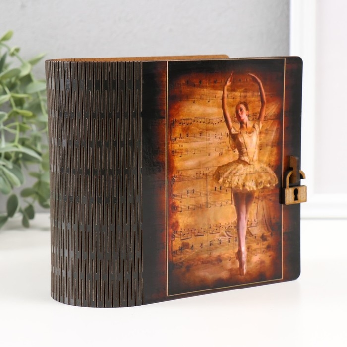 Шкатулка-книга Шкатулка-книга "Балерина" 14х14 см