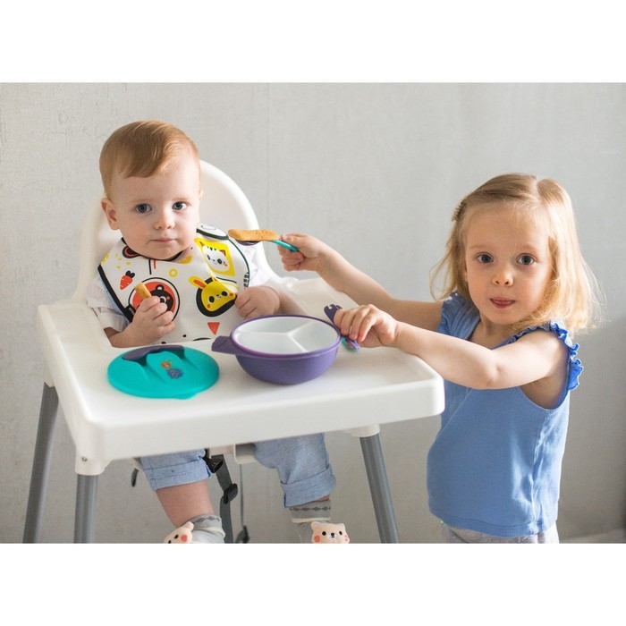 Нагрудник для кормления «Малыши» Г. Доман непромокаемый на липучке, с карманом Нагрудник для кормления «Малыши» Г. Доман непромокаемый на липучке, с карманом