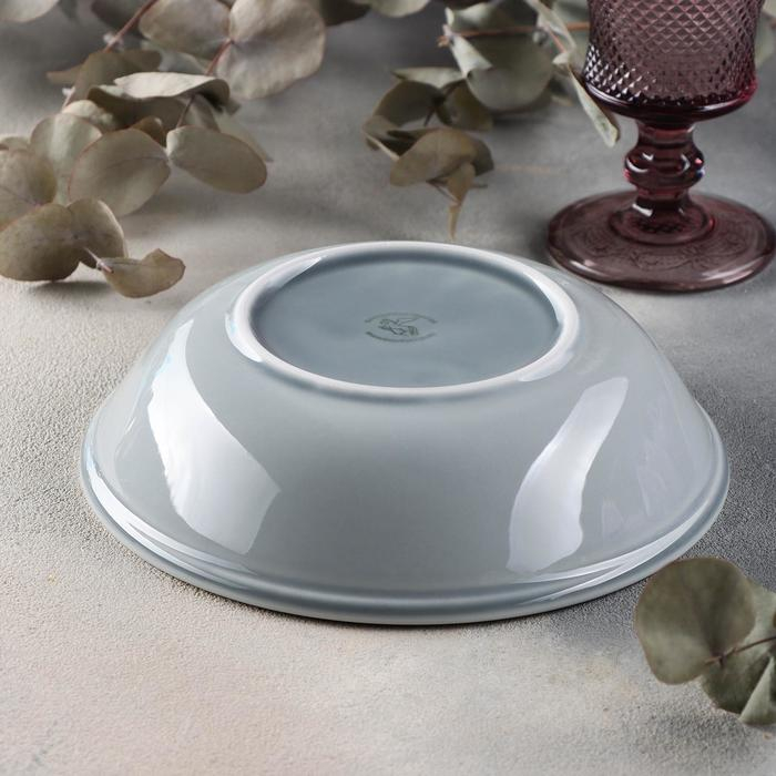 Салатник «Акварель», 600 мл, цвет светло-серый Салатник «Акварель», 600 мл, цвет светло-серый