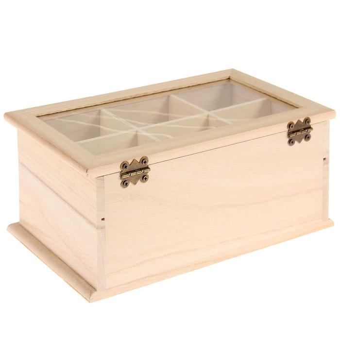 Шкатулка дерево для росписи Шкатулка дерево для росписи "Секреты рукодельницы" 13,5х23,5х10 см