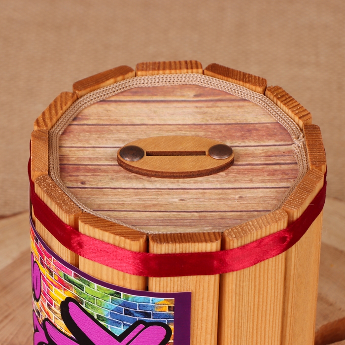 Бочка-копилка Бочка-копилка "На мечту", 14х12х12 см