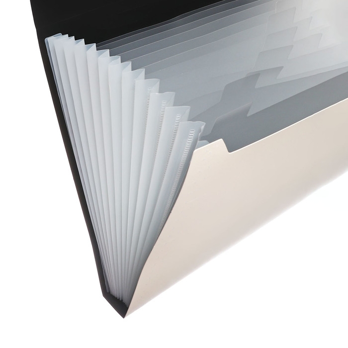 Папка картотека А4, Calligrata TOP DeLuxe, 13 отделений, пластиковая, 1000 мкм, молочная Папка картотека А4, Calligrata TOP DeLuxe, 13 отделений, пластиковая, 1000 мкм, молочная