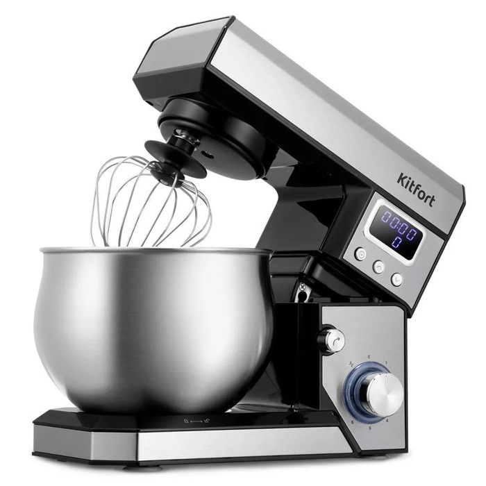 Миксер Kitfort КТ-3470, планетарный, 700 Вт, 4 л, 6 скоростей, чёрно-серебристый Миксер Kitfort КТ-3470, планетарный, 700 Вт, 4 л, 6 скоростей, чёрно-серебристый