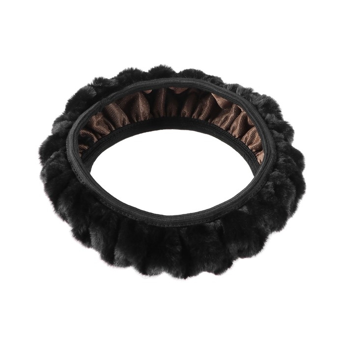 Оплетка на руль TORSO, меховая, мультиразмерная, черный Оплетка на руль TORSO, меховая, мультиразмерная, черный