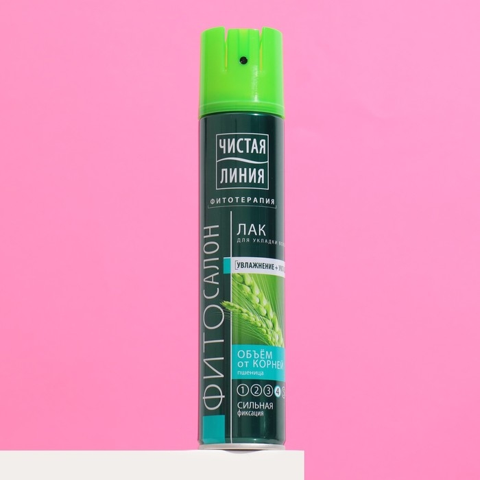Лак для укладки волос Чистая линия  Лак для укладки волос Чистая линия "Объем от корней", сильная фиксация, 200 мл