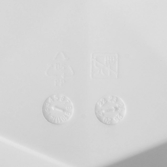 Горшок для цветов с поддоном «Призма», 1 л, цвет белый