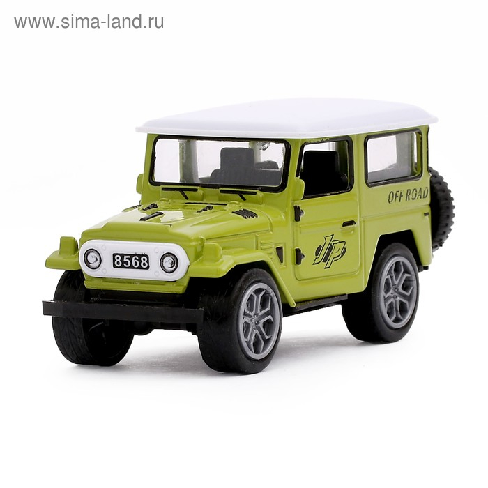 Машина металлическая «Джип», инерционная, МИКС Машина металлическая «Джип», инерционная, МИКС