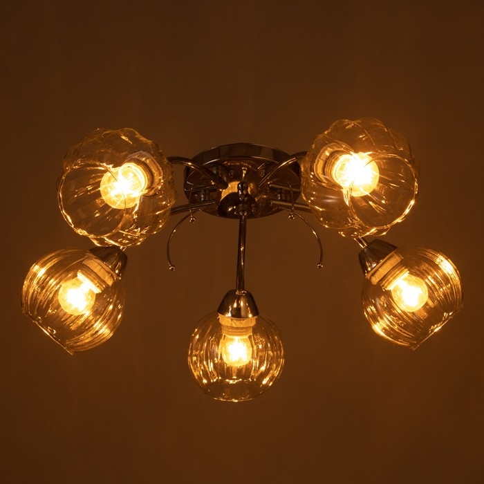 Люстра Люстра "Челси" 5х40Вт Е27 Хром 54х54х20см