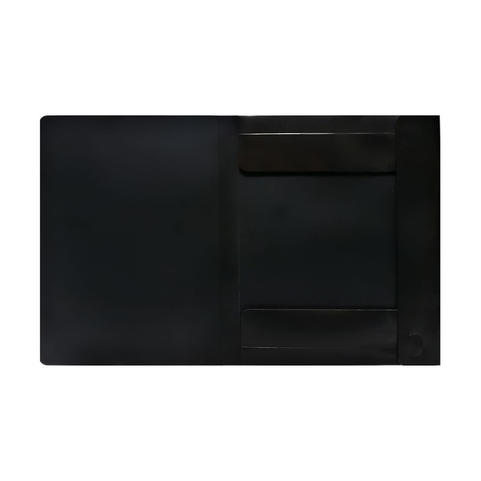 Папка-короб на резинке А4, 500мкм, Calligrata, корешок 25 мм, до 230 листов, тиснение  Папка-короб на резинке А4, 500мкм, Calligrata, корешок 25 мм, до 230 листов, тиснение "песок", черная