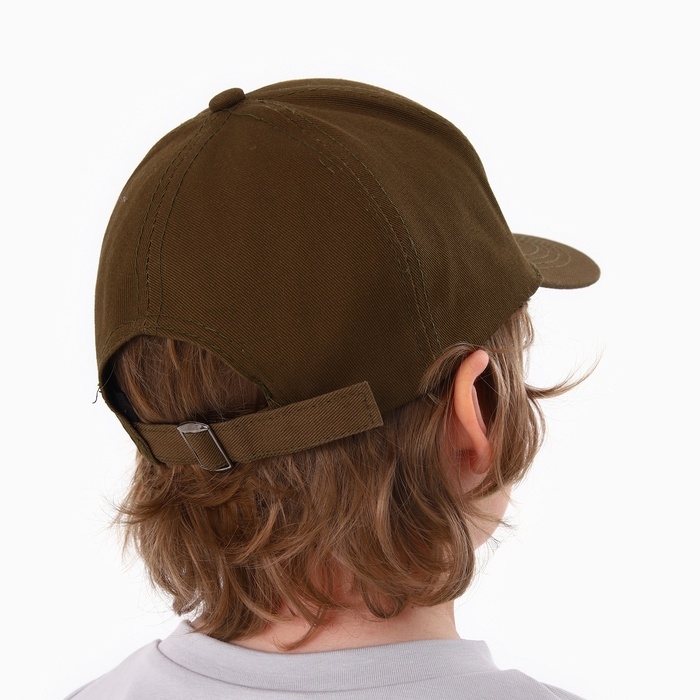 Кепка детская для мальчика Overhat, цвет коричневый, р-р 52-54, 5-7 лет