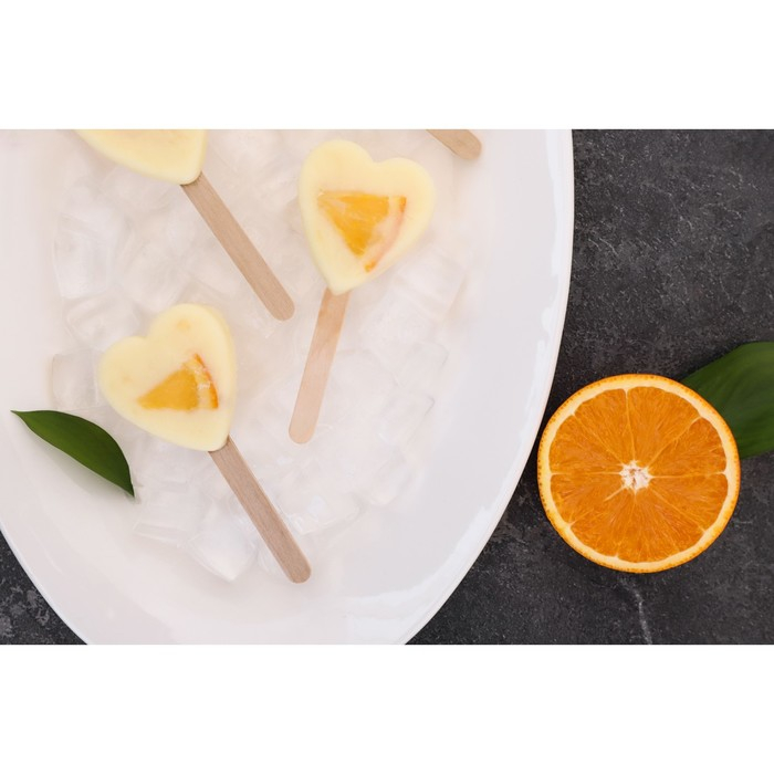 Форма для мороженого Доляна «Сердца. Макси», силикон, 49×6,5×2 см, 8 ячеек, палочки 50 шт, цвет белый Форма для мороженого Доляна «Сердца. Макси», силикон, 49×6,5×2 см, 8 ячеек, палочки 50 шт, цвет белый