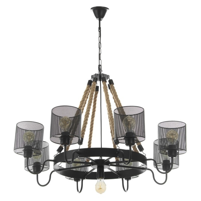 Светильник Светильник "Ричард" 8хЕ27 60Вт черный 75х75х35-75см BayerLux