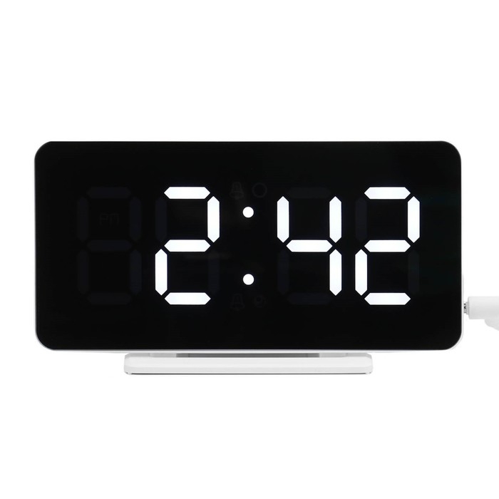 Часы электронные настольные, будильник с подсветкой, календарь, термометр, с подвесом, зарядка USB 1 Часы электронные настольные, будильник с подсветкой, календарь, термометр, с подвесом, зарядка USB 1
