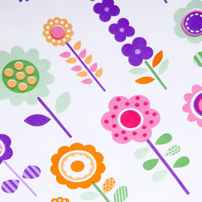 Клеёнка с ПВХ-покрытием, 70х100 см, на резинке, цвета МИКС Клеёнка с ПВХ-покрытием, 70х100 см, на резинке, цвета МИКС